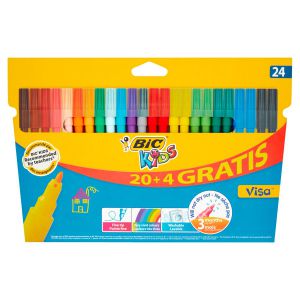 Pisaki Bic Kids Visa, 24 kolory